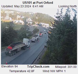 Traffic Cam US 101 at Port Orford